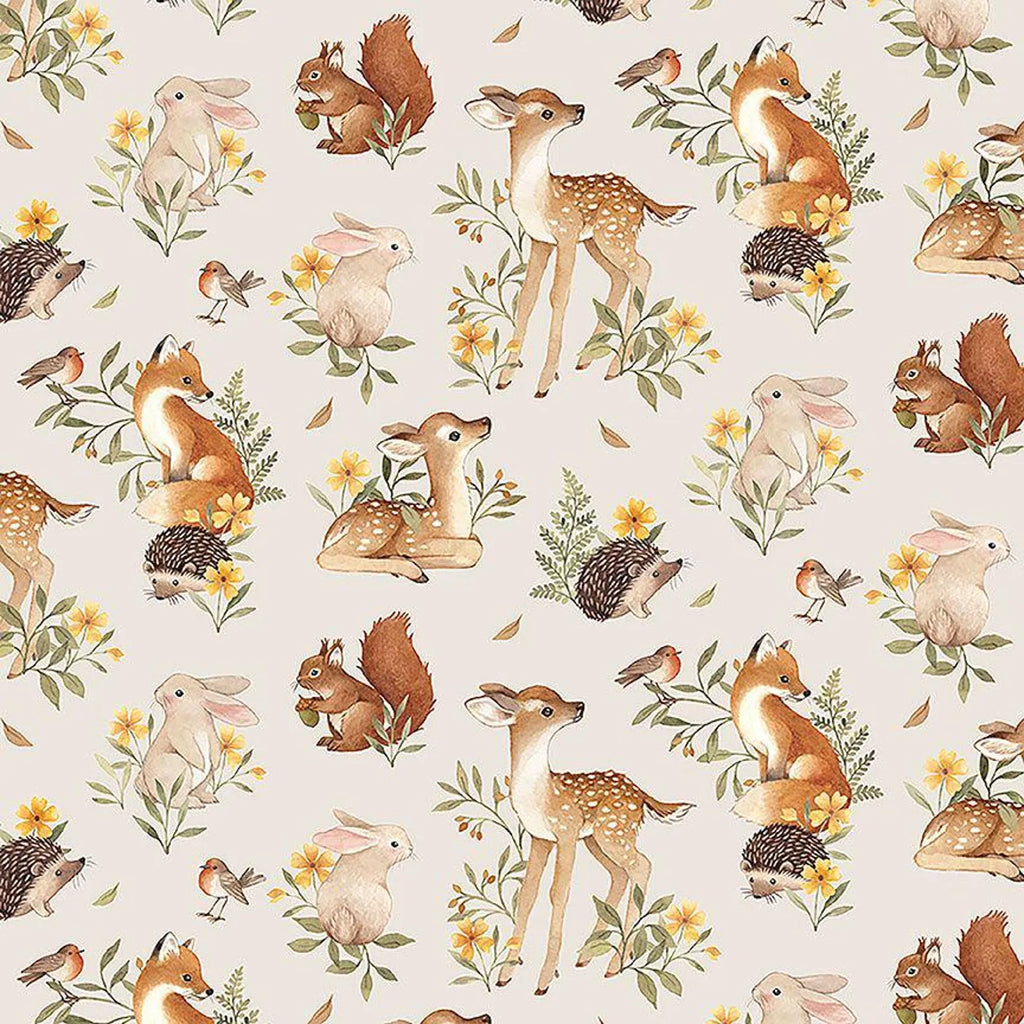 Fawn & Friends Minky stroller blanket