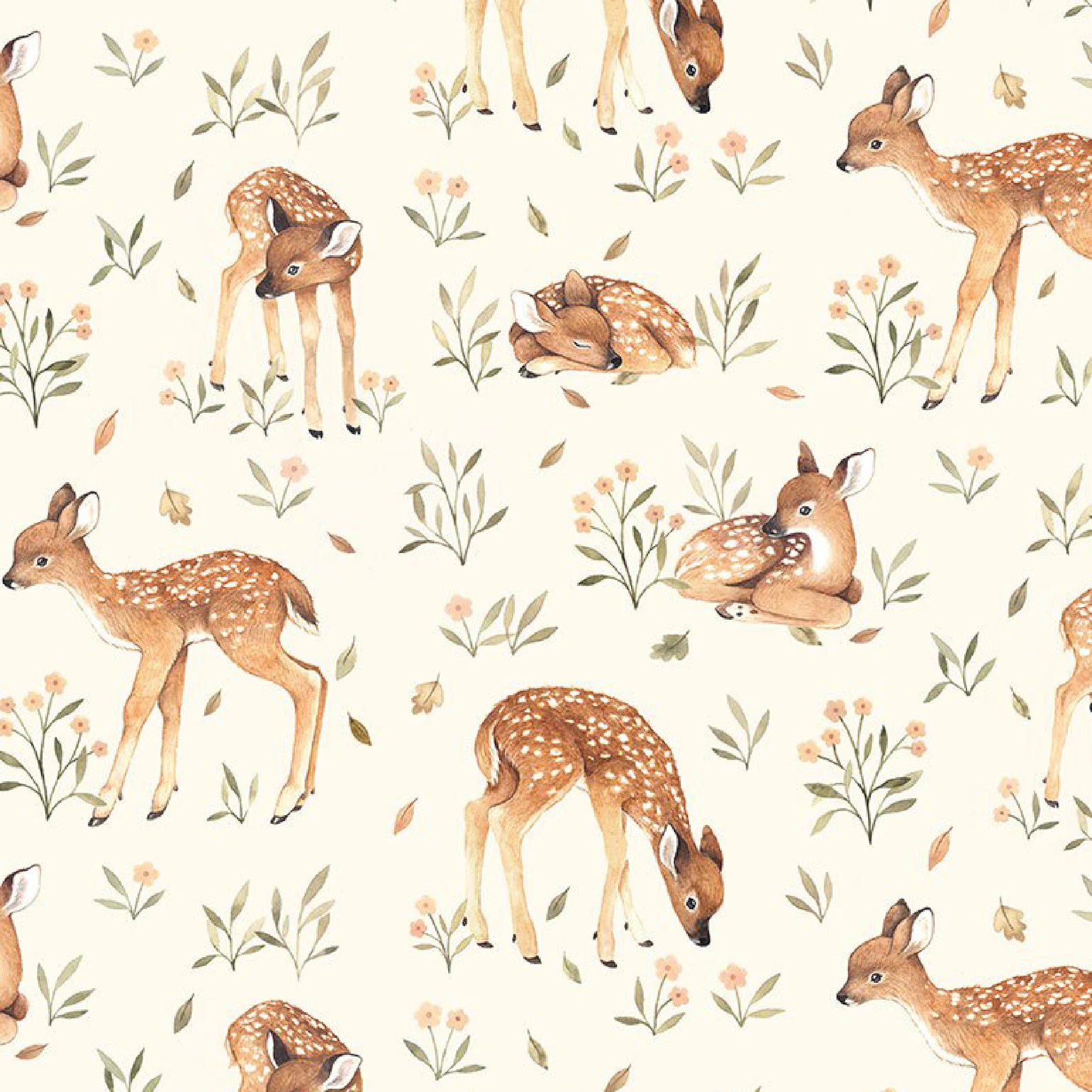 Baby deers in cream Bunny lovies