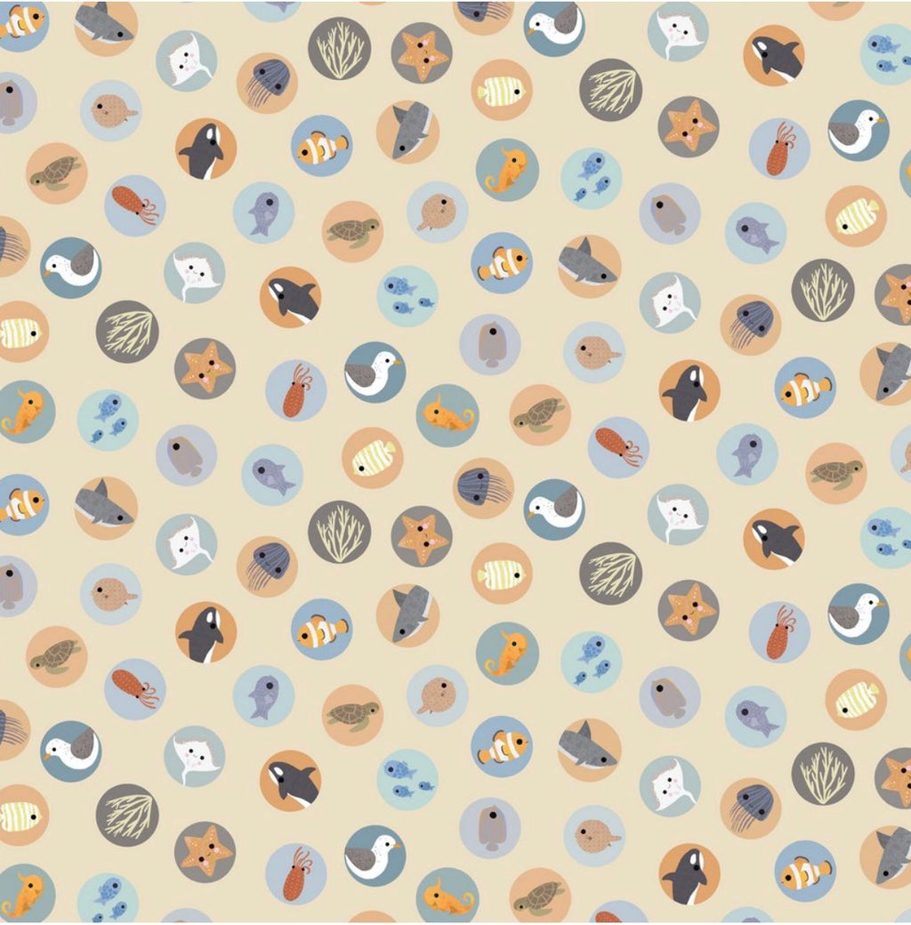 Under the sea Minky stroller blanket