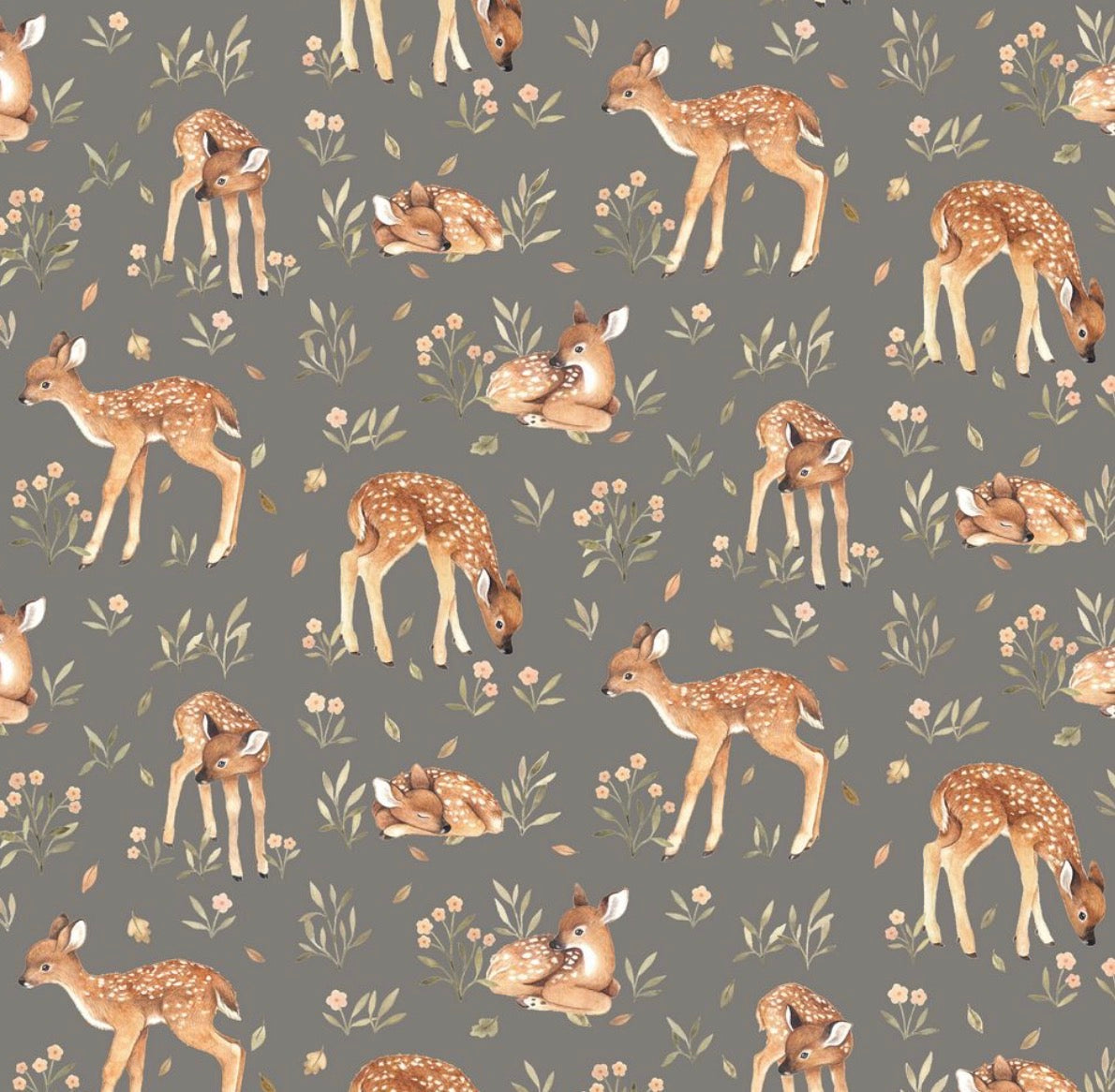 Baby Deers Minky stroller blanket