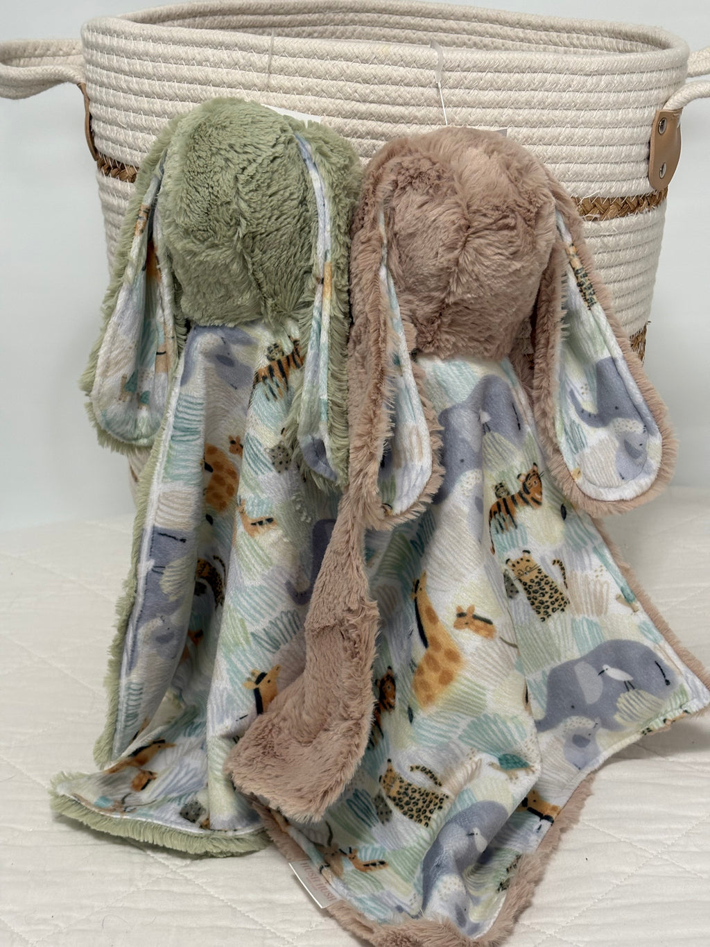 Safari animals Bunny lovies