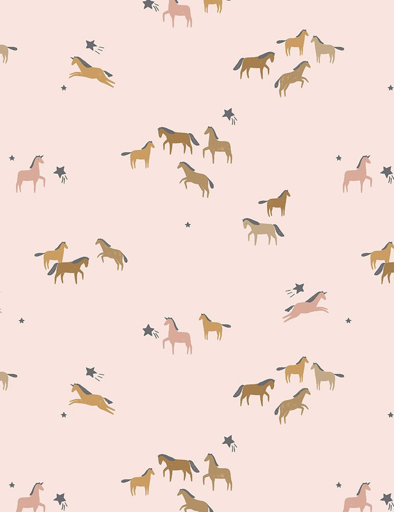 Horses Minky stroller blanket