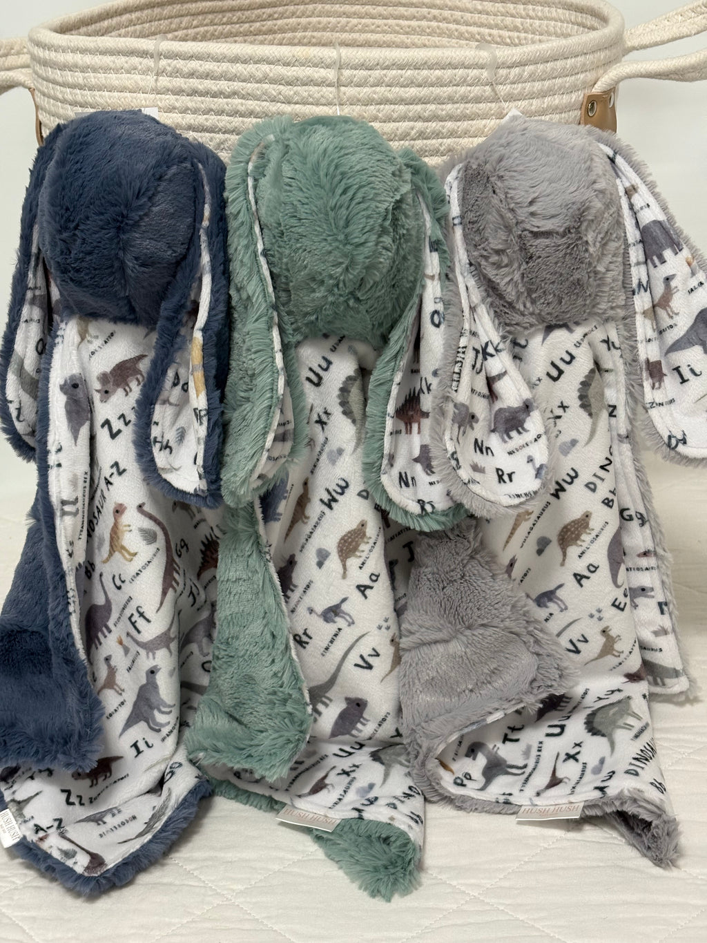 D is for Dinosaur Bunny lovies