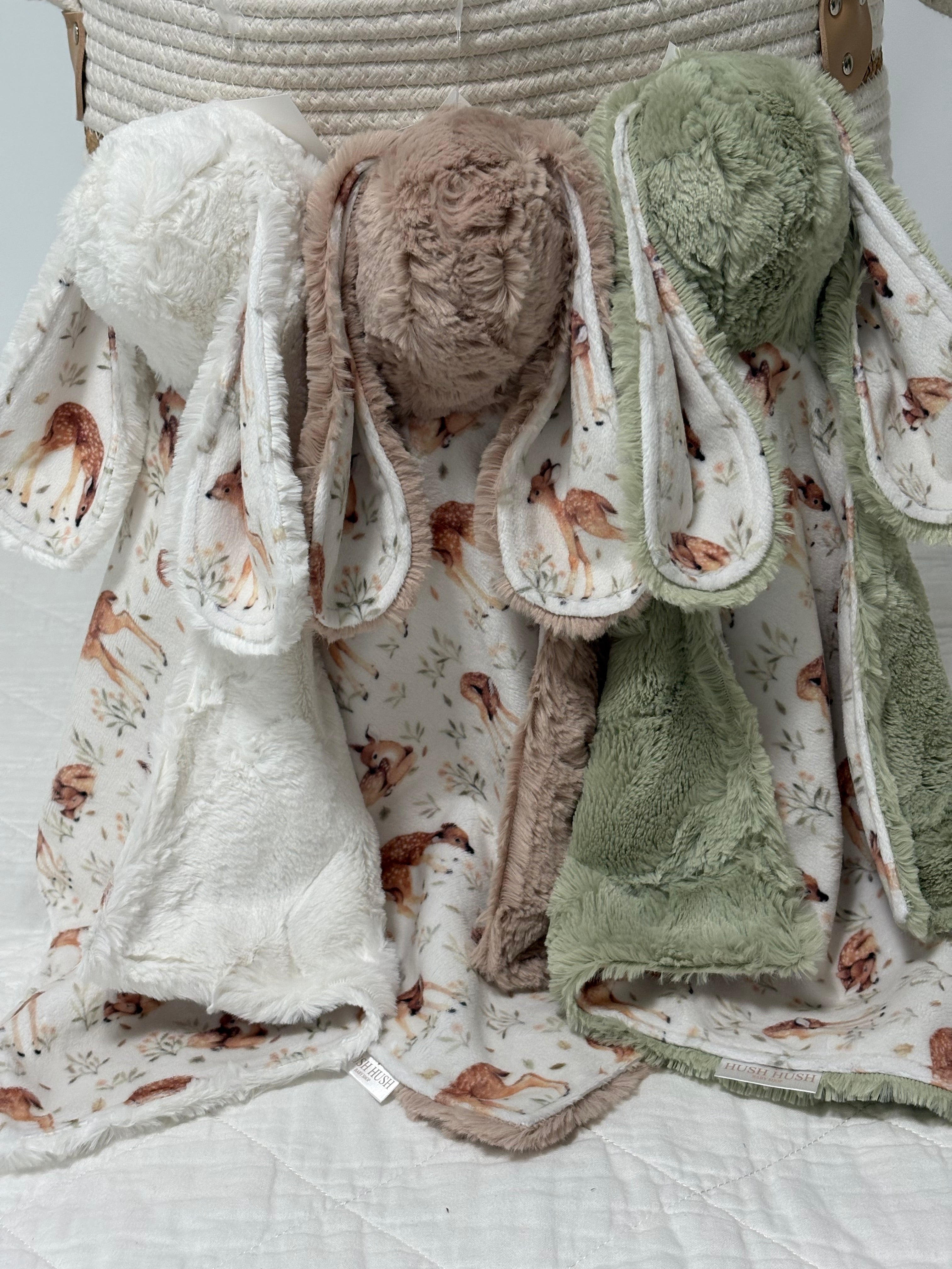 Baby deers in cream Bunny lovies